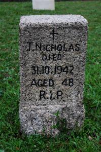 Stanley Military Cemetery - Nicholas, Thomas